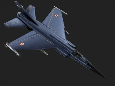 Mirage F1 Low-poly 3D model