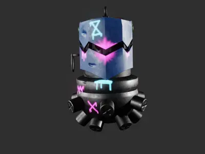 Grenade Jinx with Textures and Materials Granade from Arcane 3D model