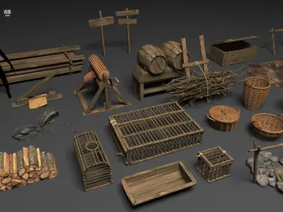 Medieval Collection  3D part 2 3D model