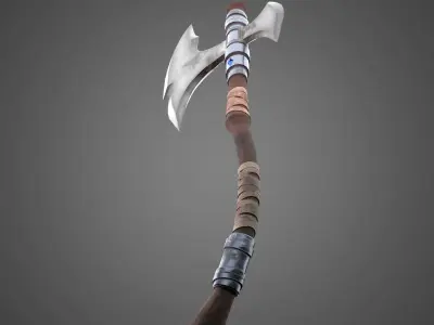 Axe 3D model Low-poly 3D model