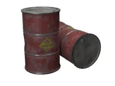 Metal oil Barrel 3D model