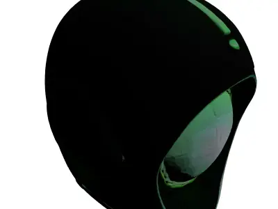 Futuristic Robot AI Head Concept 3D model