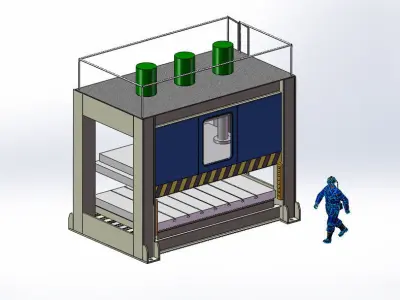 Machine Press 350Ton Free 3D model