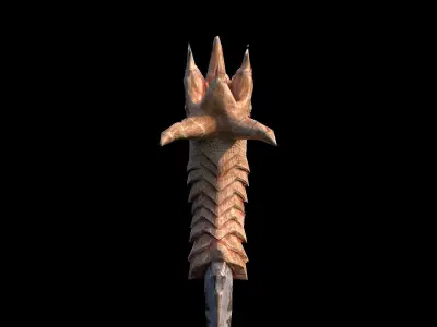 King Dagger Low-poly 3D model