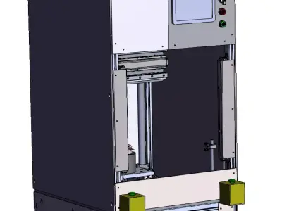 Plastic-Sealed Motor Gluing Machine 3D model
