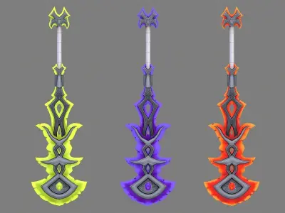 Mystic GreatSword Low-poly 3D model