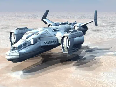 caccia naveter-A-HHH-456-S  - CIVIL MILITARY 3D model