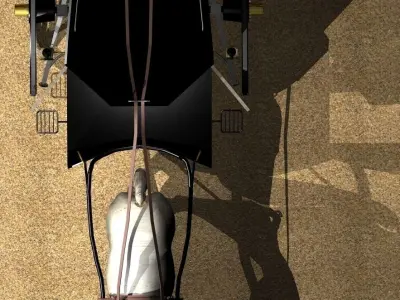 Hansom cab 1886 3D model