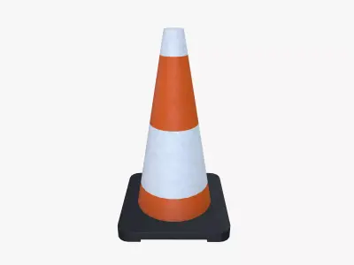 Traffic cone 3D model get