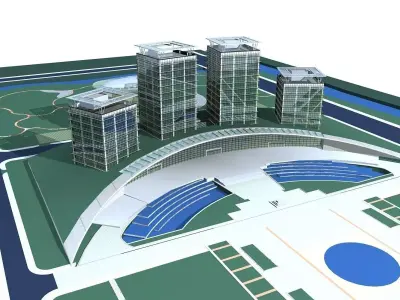 Office Building 3D model 129
