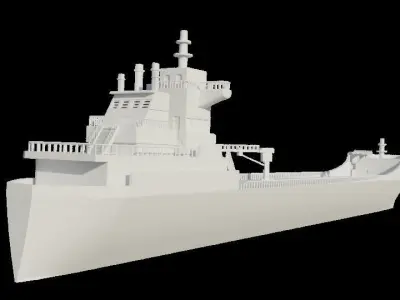 Oil Tanker Ship 3D model
