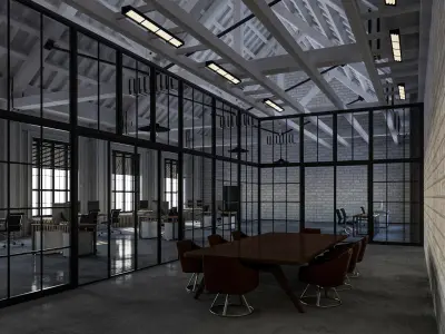Loft Office 14 3D model