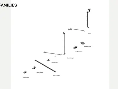 Drain - Pack of revit families 3D model