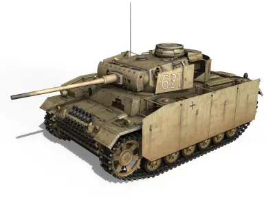 PzKpfw III - Panzer 3 - Ausf M - 631 3D model