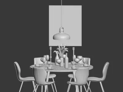 Dinning Set 27 3D model