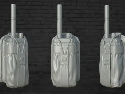 MILITARY Game Ready Croatian Radio Low-poly 3D model