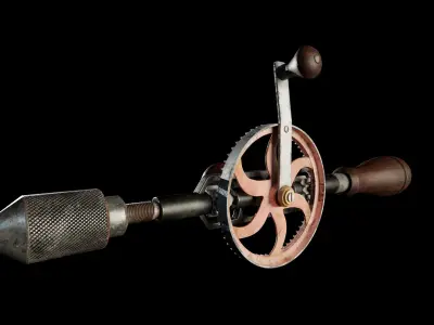 3D Functional Hand Driller 3D model
