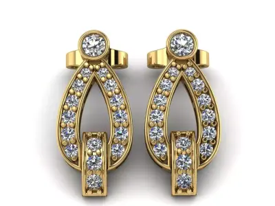 Earrings 3D print model