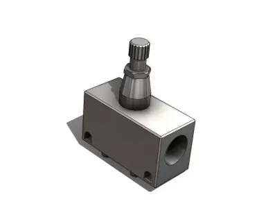 Regulador de Fluxo SMC AS3000 Flow Regulator 3D model