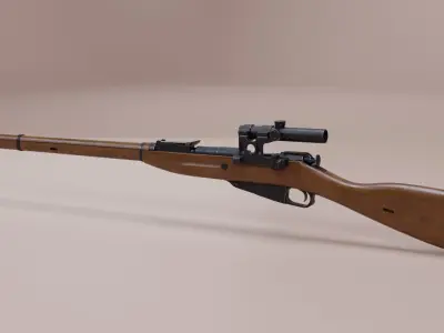 m91 Weapon Low-poly 3D model