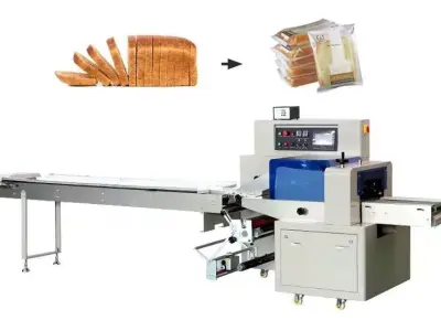 Automatic Pillow Packaging Machine Pizza Cookies Candy Bread 3D model