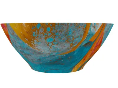 Sky Blue Bowl 3D model