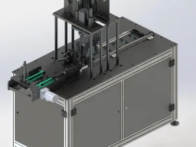 DISPOSABLE MASK MANUFACTURING MACHINE 3D model
