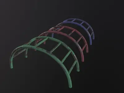 Soviet Oldschool Climber 3D Model Low-poly 3D model