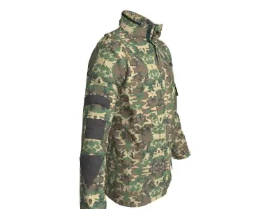 Military Uniform Jacket 3D model 3D model