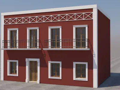 Mexican House 3D model 6