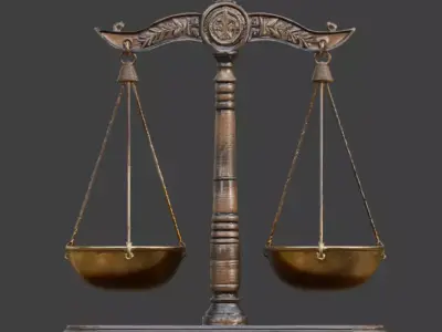 Ancient Egyptian Balance Scale 3D Prop Analysis Low-poly 3D model purchase