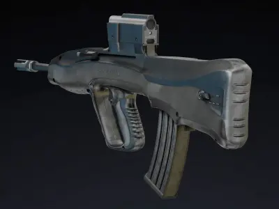 Vektor CR-21 Low Poly Realistic Low-poly 3D model