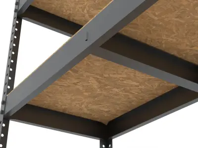 Storage shelves Low-poly 3D model purchase