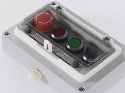 Industrial Control Panels Vol 01 5 Assets PBR 2K 3D model