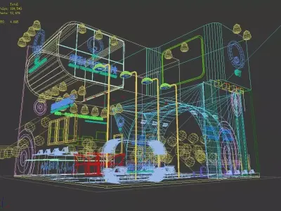 Exhibition - Area -6X6-3DMAX2009-51 3D model