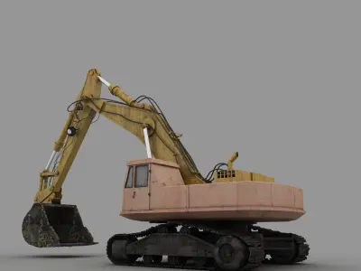 Digger excavator - excavator 3D model