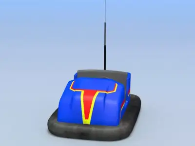 bumper cars Low-poly 3D model buy