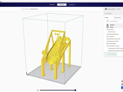 lifeboat 3d printed cura 3D print model