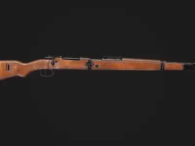 Mauser Karabiner 98k Low-poly 3D model