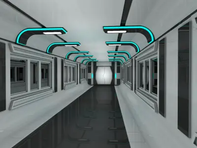 Sci Fi Interior Free 3D model