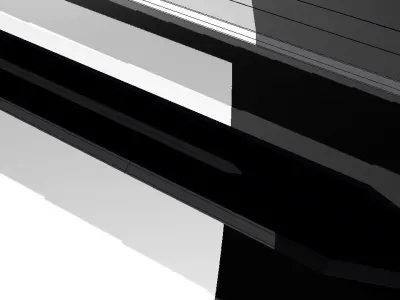Black Fantasy Sword Low-poly 3D model