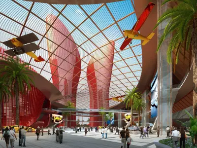 3Dmax fashion city commercial square building 49 3D model