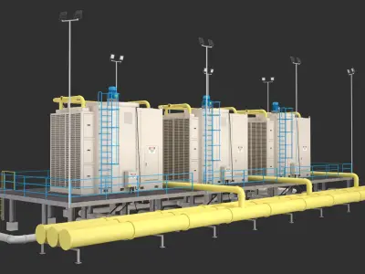 Industrial Air Conditioning 2 3D model