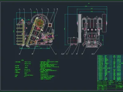 PE900x1200 JAW CRUSHER 3D model
