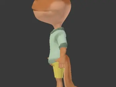 tropical gecko 3D model