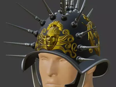 Custom Roman Helmet 3D print model 3D print model