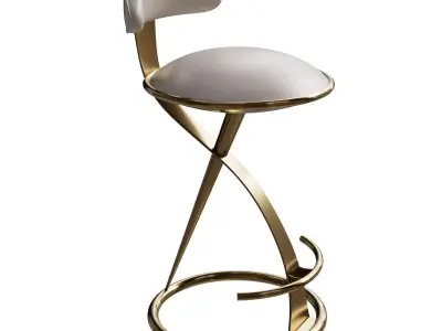 Industrial bar stool  3D model