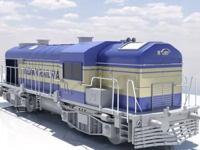 Indian Railway and LBH Coach  model  3D model