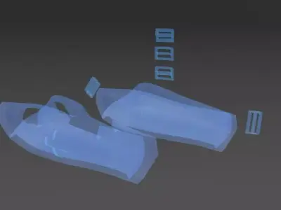 MEDICAL AID ARM SPLINT KIT 3D model