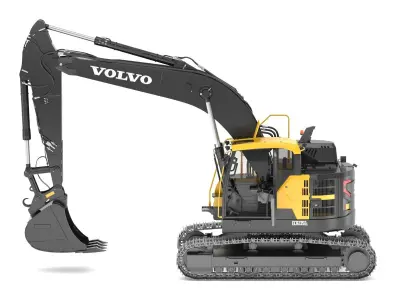 Volvo ECR 235 EL Excavator 3D model